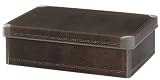Curver - 176255 - Décor Cuir - Boîtes Décoration - 12,5 L - Marron