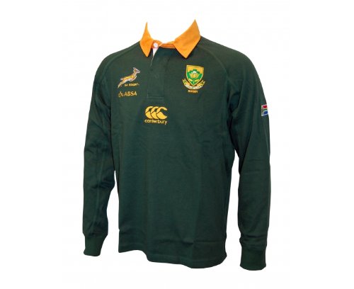 CANTERBURY Springboks Home Rugby Classic Long Sleeve Jersey, Green, L CANTERBURY Springboks Home Rugby Classic Long Sleeve Jersey, Green, L