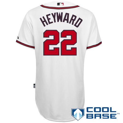 MLB Men's Atlanta Braves Jason Heyward Six Button Cool Base Authentic Home Jersey (White, 52/XX-Large)