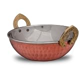 Wok Pan Karahi For Serving Indian Curry Diameter 8 Inches