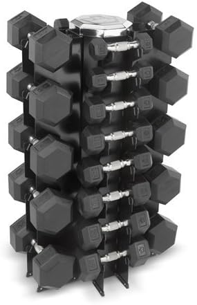 Hampton Fitness Dura-Bell 13 Pair Dumbbell Set with V4-13 Rack by Hampton Fitness