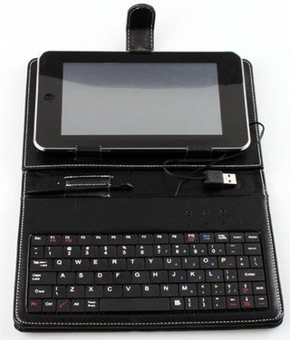 SANOXY Slim 7 Inch Faux Leather Keyboard Case for Tabletpc Epad Apad MID Laptop Notebook Usb2.0 Stylus Stand