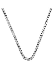 14 Karat White Gold Venetian Box Chain (0.7 mm Thick)