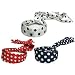 Fashionable and Trendy Lightweight Cute Polka Dot Long Tail Head Bands buy 3 pack on sale and save