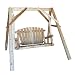 Lakeland Mills Cedar Log Yard Swing, Natural