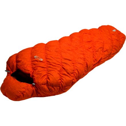 MontBell U.L. Super Spiral Hugger #1 Down Sleeping Bag: 15 Degree Orange, Reg/Left Zip