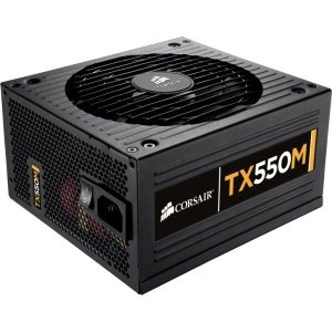 Corsair Enthusiast TX V2 Series 550-Watt 80 Plus Bronze Certified High Performance Modular Power Supply CP-9020001-NA