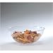Clear Scroll Design 60 ounce Plastic Serving Bowl - 8 x 3