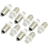 uxcell&reg; 10 Pcs Car BA9S White LED Bulb Turn Signal Light Lamp DC 12V
