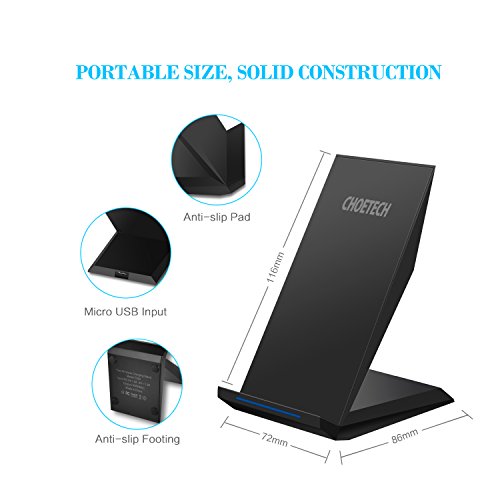 (아마존) Choetech Qi Fast Charge Wireless Charger Stand for QiEnabled