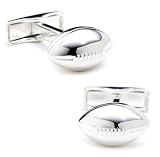 Football Sports Sterling Silver Cufflinks Cuff Links
