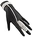 Silvertone Fully Iced Out Oval Style Adjustable Finger Ring and Slave Hand Chain Bracelet