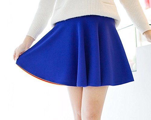 Eiza シンプル フレア スカート ミニ レディース 美脚 カラフル バリエーション カチューシャ 付き