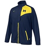 Nike Michigan Wolverines Navy Blue Training Warm Up Performance Jacket