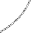 14K White Gold Man's Links Bracelet - 8.75 inches