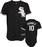 MLB Men's Chicago White Sox Alexei Ramirez Black Alternate Short Sleeve 6 Button Synthetic Replica Baseball Jersey Spring 2012  (Black, X-Large)