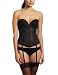 Carnival Womens Backless Lace Longline Bra, Black, 36C