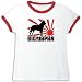 T-Shirt Ringer Woman White  My Belgian Malinois Is Big In Japan  Dog