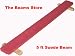 Sporting Goods : 5 ft Red Suede Balance Beam