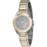 Two Tone Stainless Crystal Fossil Women’s Watch Steel Accented # AM4231
