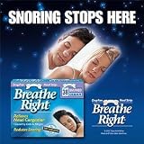 Breathe Right Nasal Strips, Relieves Nasal Congestion Caused by Colds & Allergies, Reduces Snoring, 38 sm/md Clear Nasal Strips For Dry Sensitive skin, Drug Free