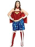 Womens Plus Size Wonder Woman Theatre Costumes SuperHero Costume Red White Blue