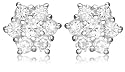 Tuscany Silver Damen-Ohrringe Cubic Zirconia Cluster Stud - 8.58.3309
