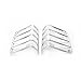 Kenteam 07-15 Jeep Wrangler JK Chrome Euro Real Tail Light Guards Lamp Light Covers-1 Pair