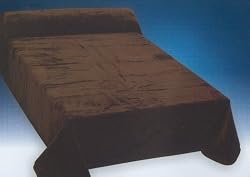 Super Soft Mocha Brown Blanket Queen or Full Size Bed