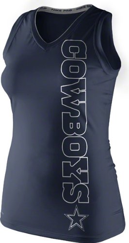 Dallas Cowboys Navy Endzone Womens Dri-Fit Tank Top X-Large at Amazon.com