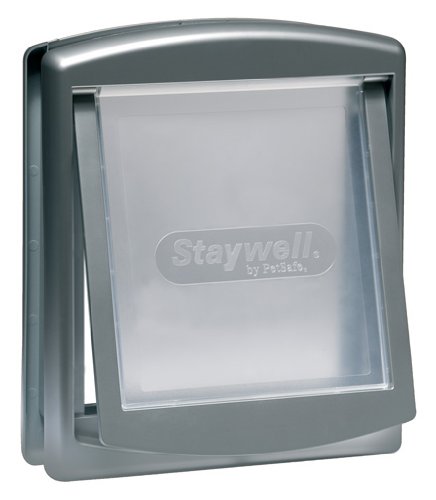 Staywell 757ML Originale 2-Wege Haustiertur Mittelgross, silber