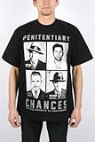 Streetwise - Mens Penitentiary T-Shirt in Black, Size: Large, Color: Black
