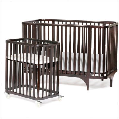 Bam Crib & Bassinet Set Finish: Ebony