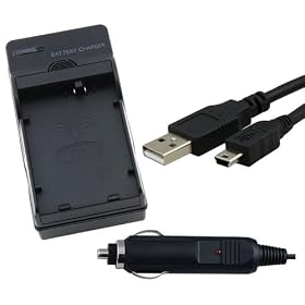 Everydaysource Compatible with LP-E5 Batteries EOS 500D / Rebel T1i / Kiss X3 Battery Charger + 6ft 1.8m Type A to B USB Data Cord
