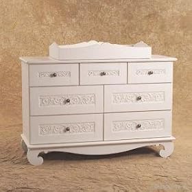 bratt decor chelsea<br>double dresser & changer (buttermilk)