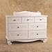 bratt decor chelsea<br>double dresser & changer (buttermilk)
