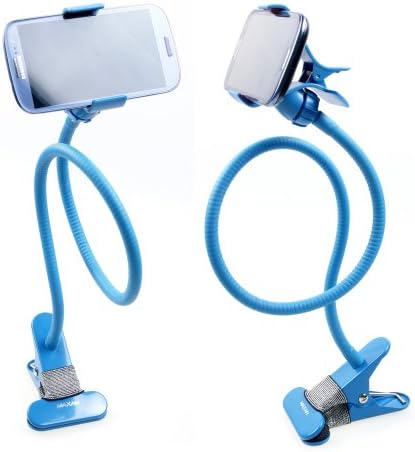 MAXAH® Universal Long Flexible Arm Mobile Phone Holder Lazy Bracket Mobile Stand For iPhone 5 / 4S / 4 / 3G, Samsung Galaxy S2 / S3 / S4, Galaxy NOTE 2 3, Motorola Droid RAZR / MAXX, HTC EVO 4G, HTC One X, LG Revolution, GPS Holder. (Blue)