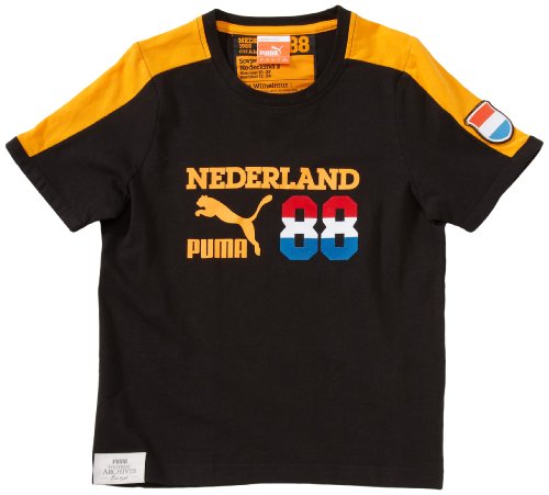 PUMA Kinder T-Shirt Football Archives T7 Ringer, black-holland, 164, 740805 07