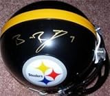 Ben Roethlisberger Autographed/Hand Signed Pittsburgh Steelers Football Mini Helmet