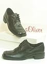 s.Oliver Leder Schnürer Halbschuhe schwarz