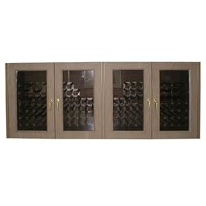 Vinotemp 400G Oak Wine Cooler Credenza with Glass Doors Wood Finish: Dark Red Mahogany Vinotemp 400G Oak Wine Cooler Credenza with Glass Doors Wood Finish: Dark Red Mahogany