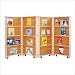 Jonti-Craft 0267JC Mobile Library 48" H Bookcase - 4 Sections