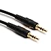 Cmple - 3.5mm Aux Audio Cable Stereo 25 ft Male to Male Speaker Cable Auxiliary Cord Adapter for Car, Phone, Headphones - Black
