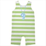 Lifeguard Suit in Lime Stripe