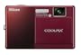 Nikon Coolpix S70 12.1MP Digital Camera with 3.5-inch OLED Touch Screen and 5x Wide Angle Optical Vibration Reduction (VR) Zoom (Red)
