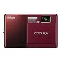 Nikon Coolpix S70 12.1MP Digital Camera with 3.5-inch OLED Touch Screen and 5x Wide Angle Optical Vibration Reduction (VR) Zoom (Red)