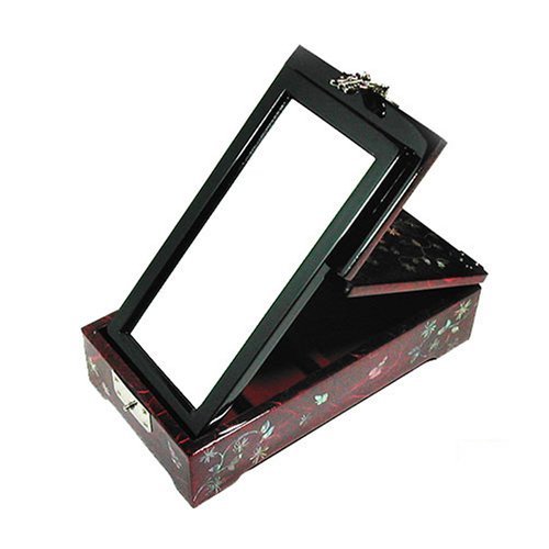 wood standing jewelry box Standing Jewelry Box with Mirror | 500 x 500