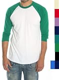 American Apparel Poly-Cotton 3/4 Sleeve Raglan Shirt