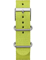 Timex T7B916 Weekender 20mm Bright Green Nylon Slip-Thru Watch Strap