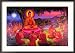 Mural in the Shwedagon Depicting Buddha's First Sermon, Yangon, Myanmar (Burma) Framed Photographic Poster Print by Anders Blomqvist, 35x25